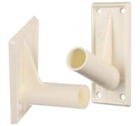 PACKOVE Supporto da Resistente al Vento e Stabile per Portabandiera in Plastica Beige, 2 per Giardino e Tetto