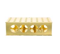 PACKOVE Supporto per Provette da Laboratorio per Provette Centrifuga in Alluminio Anodizzato Colore Oro, Cremagliera Multiuso per Uso in Laboratorio