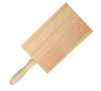 PACKOVE Tagliere per Pasta in Legno Massello, Tavola Impastatrice per Garganelli e Gnocchi Impugnatura Comoda, Utensile per Pasta Fatta in Casa per Cucina Domestica