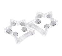 PACKOVE Tamburello a Forma di Stella Effetti LED Lampeggianti, 2 Pezzi in Plastico e Metallo, Facile da Impugnare, per Feste Glow in Dark e Matrimoni