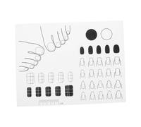 PACKOVE Tappetino in Silicone Per Manicure Esercitazione e Allenamento Unghie Stabile e Resistente Facile Da Per e Appassionati