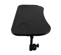 PACKOVE Tavolino per Sedia Rotelle Rimovibile con Portabicchieri in Plastica Abs Resistentper Mangiare Scrivere Leggere Adatto Anziani Disabili per Uso Case e Viaggi
