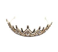 PACKOVE tiara accessori per da sposa per le spose diadema nuziale per il matrimonio diadema decorativo di addio nubilato finto diamante Black