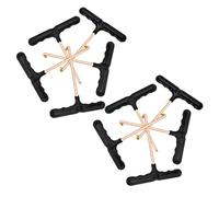 PACKOVE Tiralacci Professionali per Scarpe e Pattini a Rotelle, Tenditore a Forma di T Robusto in Materiale ad Alta Resistenza, Set da 10 Pezzi per Uso Sportivo e Quotidiano