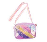 PACKOVE Tracolla con Paillettes per Bambine Zainetto Glitterato con Cuori e Tracolla Regolabile Spalla per Bambine