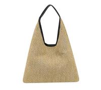 PACKOVE Tracolla in Paglia Intrecciata Grande Capacità Resistente e Pratica Design Casual per Viaggi e Utilizzo Quotidiano
