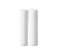 PACKOVE Tubi per Balsamo Labbra Vuoti 5g in Plastica Bianca Tappo, 25 Pezzi Ricaricabili per Rossetti Fai da Te, per Viaggio e Utilizzo Quotidiano