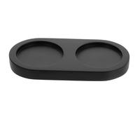 PACKOVE Vassoio in Legno Nero per Macina Pepe Base Stabile e Superficie Liscia come Supporto per Spezie e Accessori da Cucina