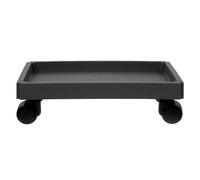 PACKOVE Vassoio Rettangolare per Piante in Vaso con Ruote, Supporto Portavasi da Giardinaggio in Plastica, Base Mobile per Fioriera da Interno ed Esterno, Caddie per Bonsai e Piante