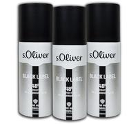 s.Oliver Black Label 48H 150 ml spray deodorante senza alluminio per uomo