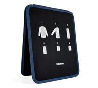 Packshi Custodia da Viaggio per Camicie Uomo Antipiegabili Trasporto Vestiti Borsa Organizzatore con Aiuto Pieghevole Regalo per Gli Uomini, blu, 25x31x1,5cm, Minimalista