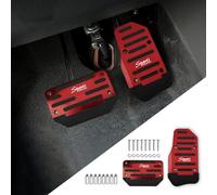 PACLVIO 2 coperture per pedali per auto, cuscinetti per pedale del freno, in lega di alluminio di alta qualità, antiscivolo, coperture per pedali del gas e del freno, kit di ricambio per la maggior