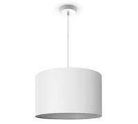 Paco Home Lampada A Sospensione Soggiorno Tavolo Sala Da Pranzo E27 Monocolore Uni Tessuto Sospensione Lampada LED
