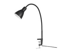 Paco Home Lampada LED Lampada Da Tavolo Deco Lampada Scrivania Studio Ufficio Moderna Altezza Regolabile Rotonda E27, Colore:Nero 2, Tipo di lampada___Colore:Lampada da tavolo - Nero