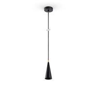 Paco Home Lampada Sospensione Tavolo Da Pranzo Paralume Cucina Vintage Metallo Lampada Soggiorno Soffitto E27, Colore:Nero-Oro, Dimensione apparecchio_Forma:Ø9,5cm