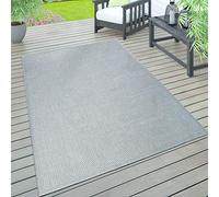 Paco Home Per interni e esterni, per terrazza e balcone, anti-intemperie, tinta unita, Dimensione:80x150 cm, Colore:Grigio