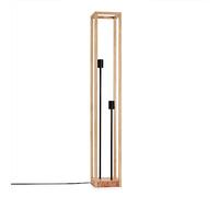 Paco Home Sospensione Deco Soggiorno Plafone Pranzo Tavolo Lampada Camera Da Letto Diffusore Legno E27, Tipo di lampada:Lampada da terra, Colore:Legno