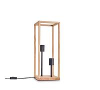 Paco Home Sospensione Deco Soggiorno Plafone Pranzo Tavolo Lampada Camera Da Letto Diffusore Legno E27, Tipo di lampada:Lampada da tavolo, Colore:Legno