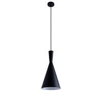 Paco Home Sospensione Luce Cucina Sospesa Sala Pranzo Luce Tavola Pranzo Cavo Tessuto 1,5m Regolabile Ø18,5cm Facile Montaggio E27, Colore: Nero, Tipo di lampada: Monoemissione