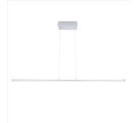 Paco Home Sospensione Tavolo Pranzo Lampada Decorazione Plafone Camera Da Letto Sala Pranzo Moderna Stile, Tipo di lampada:Tipo 4, Colore:Chrome - Weiß