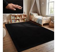Paco Home Tappeto Bambini Cameretta Bambina Ragezzi Tappeto Morbido Antiscivolo Moderno, Dimensione:140x200 cm, Colore:Nero