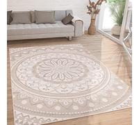 Paco Home Tappeto Cucina Da Esterno Salotto Moderno Balcone Terrazo Motivo Persiano Marocco Etnico Mandala, Dimensione:80x250 cm, Colore:Sable