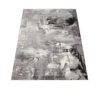 Paco Home Tappeto Dal Design Moderno E Motivo Tela Effetto Mélange - Grigio, Nero, Bianco, Dimensione:80x150 cm