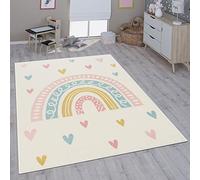 Paco Home Tappeto per bambini cameretta bambine bambini diversi motivi e dimensioni, Dimensione:133 cm quadrato, Colore:Crema 4