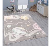 Paco Home Tappeto per bambini cameretta bambine bambini diversi motivi e dimensioni, Dimensione:133x190 cm, Colore:Grigio 2