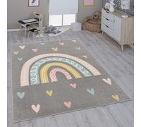 Paco Home Tappeto per bambini cameretta bambine bambini diversi motivi e dimensioni, Dimensione:200x280 cm, Colore:Grigio 3
