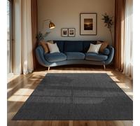 Paco Home Tappeto Per Esterno Balcone Terrazza Tappeto Cucina Monocolore Mélange, Dimensione:300x400 cm, Colore:Antracite