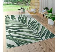Paco Home Tappeto Per Esterno Balcone Terrazza Tappeto Cucina Tappeto Giardino Moderno, Dimensione:80x150 cm, Colore:Verde 5