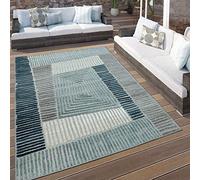 Paco Home Tappeto per esterno e per interno motivo geometrico grigio, Dimensione:60x100 cm