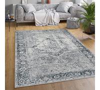 Paco Home Tappeto Salotto Moderno Soggiorno Tessuto Liscio Moderno Persiano Marocco Motivo Ornamenti Vintage Lavabile, Dimensione:240x340 cm, Colore:Grigio 2