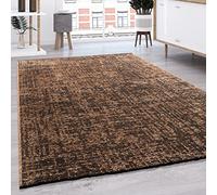 Paco Home Tappeto Salotto Moderno Tessuto Liscio Moderno Monocolore Pastello Con Frange, Dimensione:60x100 cm, Colore:Beige