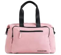 PACO MARTINEZ Borsa da Viaggio Leggera, Bagaglio a Mano con Multipli Scomparti e Tasche, Cinghia per Fissaggio a Valigia Trolley, Nylon Colore Rosa con Effetto Gommato