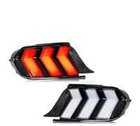 PaCsci Fanale posteriore esterno Per Ford Per Mustang 15-23 Facelift Fanali Posteriori A LED Sequenziali, 6 Modalità Kit Animazione Avvio Gruppo Segnale Rosso E Ambra