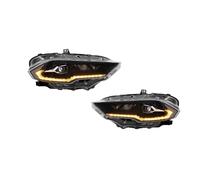 PaCsci Fari Anteriori Auto Per Ford Per Mustang 2018-UP 2 Pezzi LED Gruppo Faro Per Auto DRL Luce Di Sintonia Dinamica Faro principale auto(Right-hand Driving)