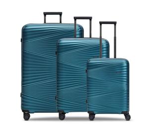 Pactastic Collection 02 THE THREE SET 4 ruote Set di valigie 3 pezzi verde