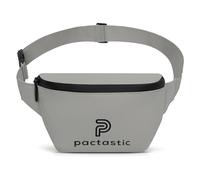 Pactastic Marsupio Crossover Marsupio con 3 scomparti con cerniera | 210 grammi leggero in materiale impermeabile vegano Tech | 33 x 7 x 16 cm con 4 scomparti con cerniera, grigio, m, Marsupio