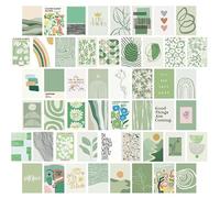 PacuM 50 Pezzi Set di Collage da Parete Botanico wall collage kit Aesthetic Collage da Parete Estetico Poster Vintage Aesthetic Room Quadretti Moderni Aesthetic Room，per la Decorazione della Stanza