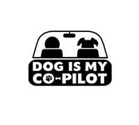 PacuM Cane è Il Mio Personaggio copilota Modello Adesivo for Auto Decalcomania Adesivi for Auto Divertenti (Color : Black, Size : 15.2CM*10.1CM)