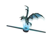 PacuM Proiettore ologramma 43CM Proiezione 3D Sospesa Imaging aereo Macchina pubblicitaria rotante con schermo tridimensionale per ventilatore elettrico