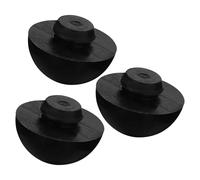 Pad 3 Pezzi in Silicone Nero Ethereal Drum Antiscivolo | Installazione Rapida, Supporto Stabile, Accessorio per Strumenti Musicali, Design Essenziale e Lavorazione Accurata