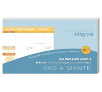 Pad aimanté calendrier hebdomadaire