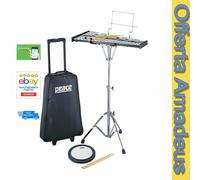 PAD Allenatore batteria CON glockenspiel Peace BK3000R BACCHETTE BORSA TROLLEY