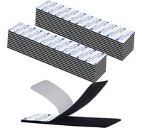 Pad Biadesivo, Nero Nastro Biadesivo Extra Forte Riutilizzabile 20 pezzi Rettangolo Stretch Adesivo 2 x 10cm per Articoli Da Incollare