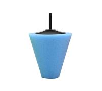 Pad Buffing Conica in Spugna Blu per Lucidatura Ruote e Paraurti | Forma Conica, per Punti Difficili e Zone Piccole, Finitura e Sigillatura