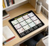 Pad Calendario Compatto 2026 Impermeabile e Antiscivolo per Lavoro e Uso Quotidi