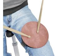 Pad da ginocchio per batteria| Pad silenzioso e portatile da 13 cm con cinghia + bacchette | Strumento compatto per l'allenamento acustico per batteristi, da viaggio e uso domestico | [Rosa]